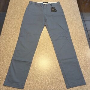 NWT Club Monaco Connor Modern Slim Fit Chino Slate Grey Men’s 30 x 32 $128
